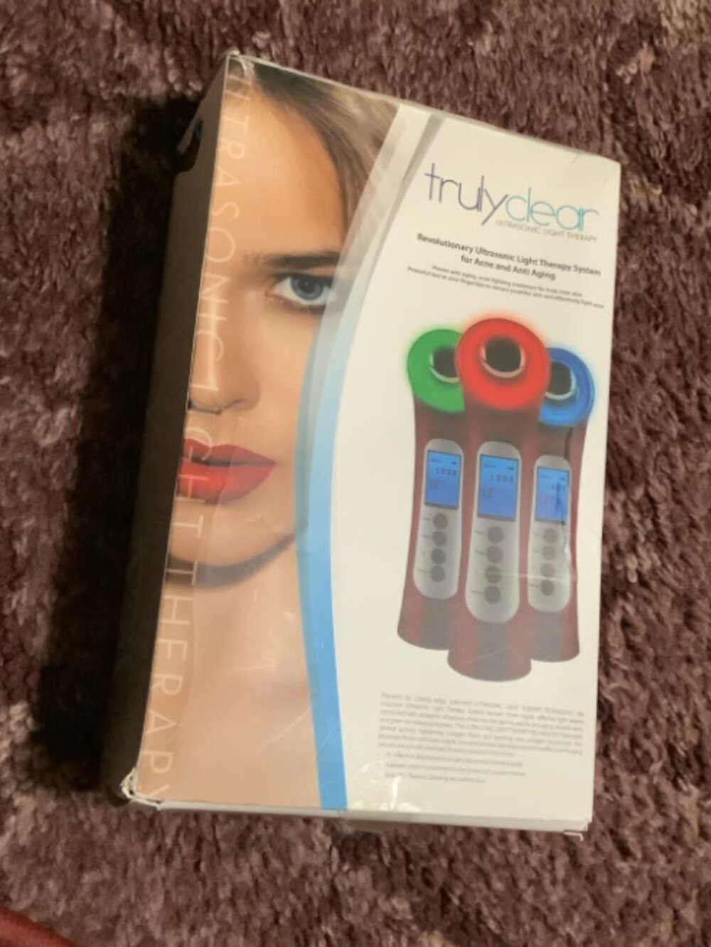 TrulyClear Ultrasonic Light Therapy System for Acne and Anti-Aging